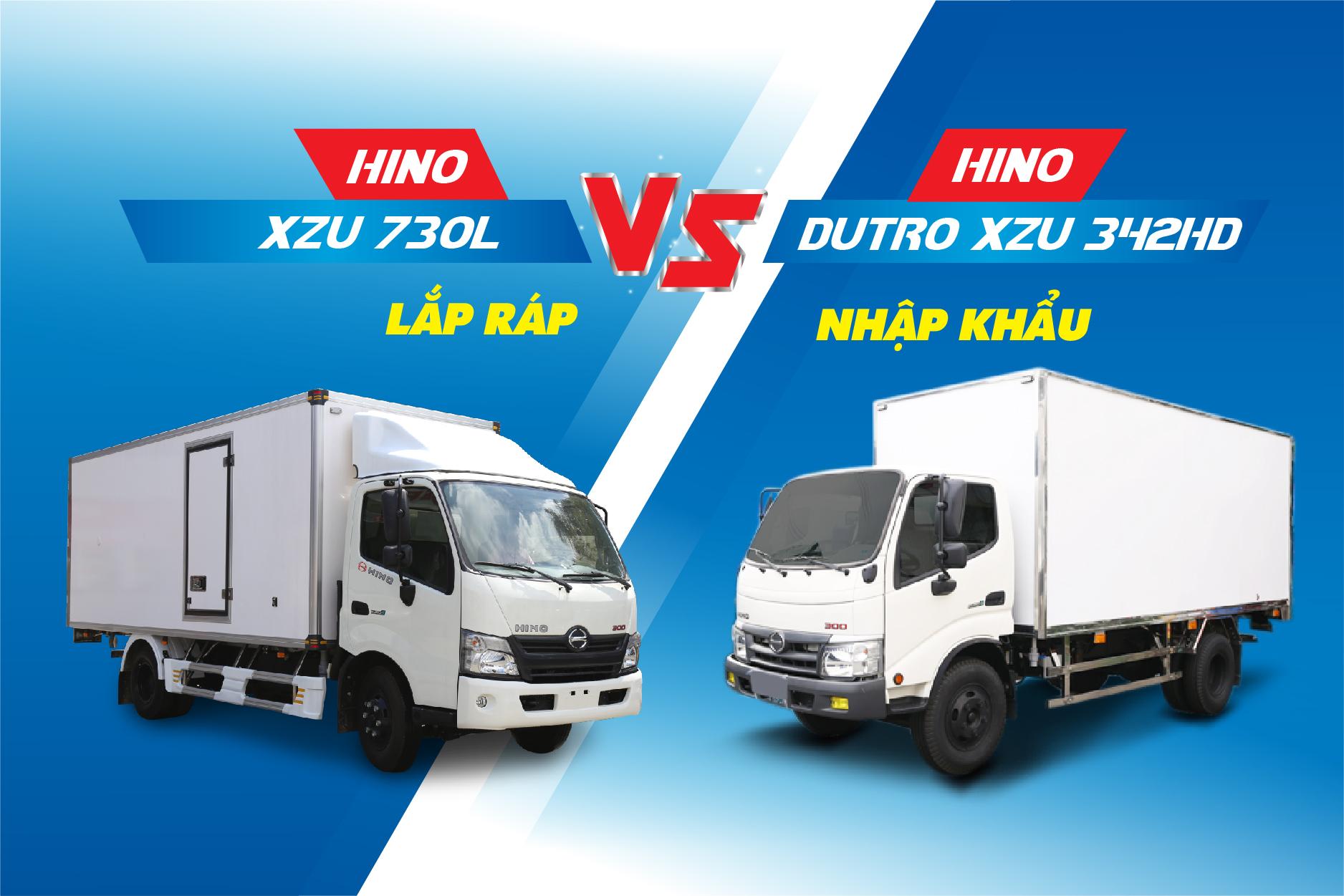 So sánh xe tải Hino 5 tấn lắp ráp trong nước và Hino nhập khẩu