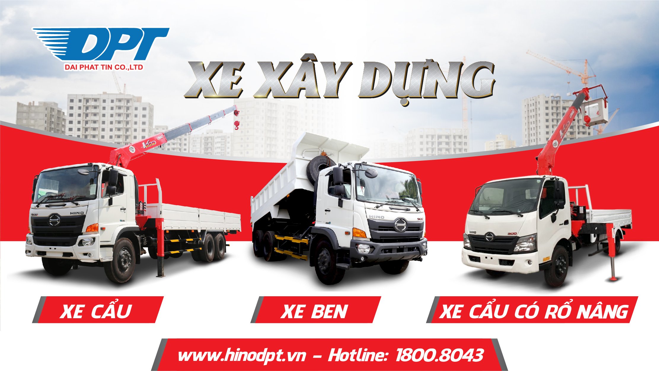 DÒNG XE XÂY DỰNG - GIẢI PHÁP TỪ TRÊN CAO CHO ĐẾN MẶT ĐẤT