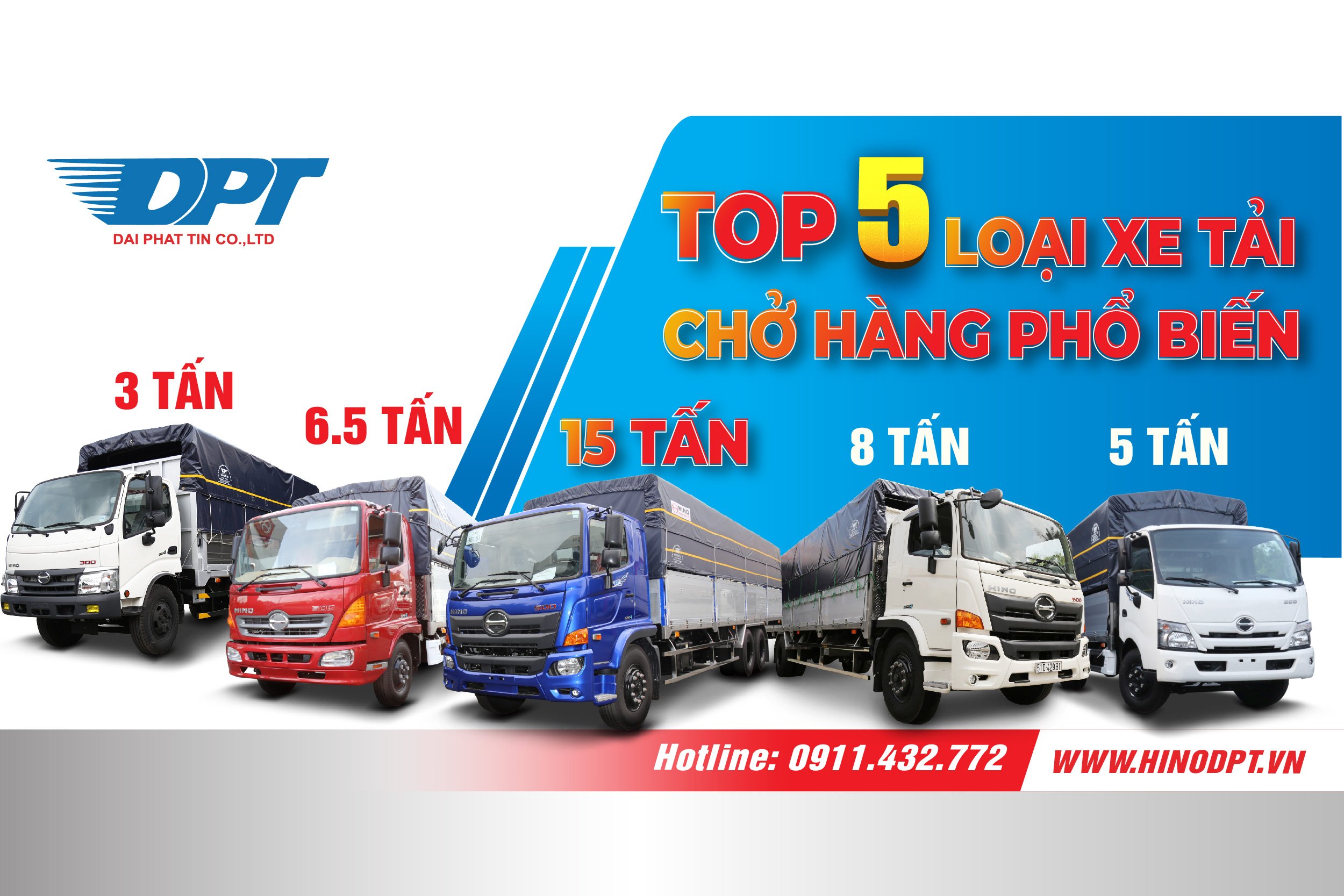 Top 5 loại xe tải chở hàng phổ biến