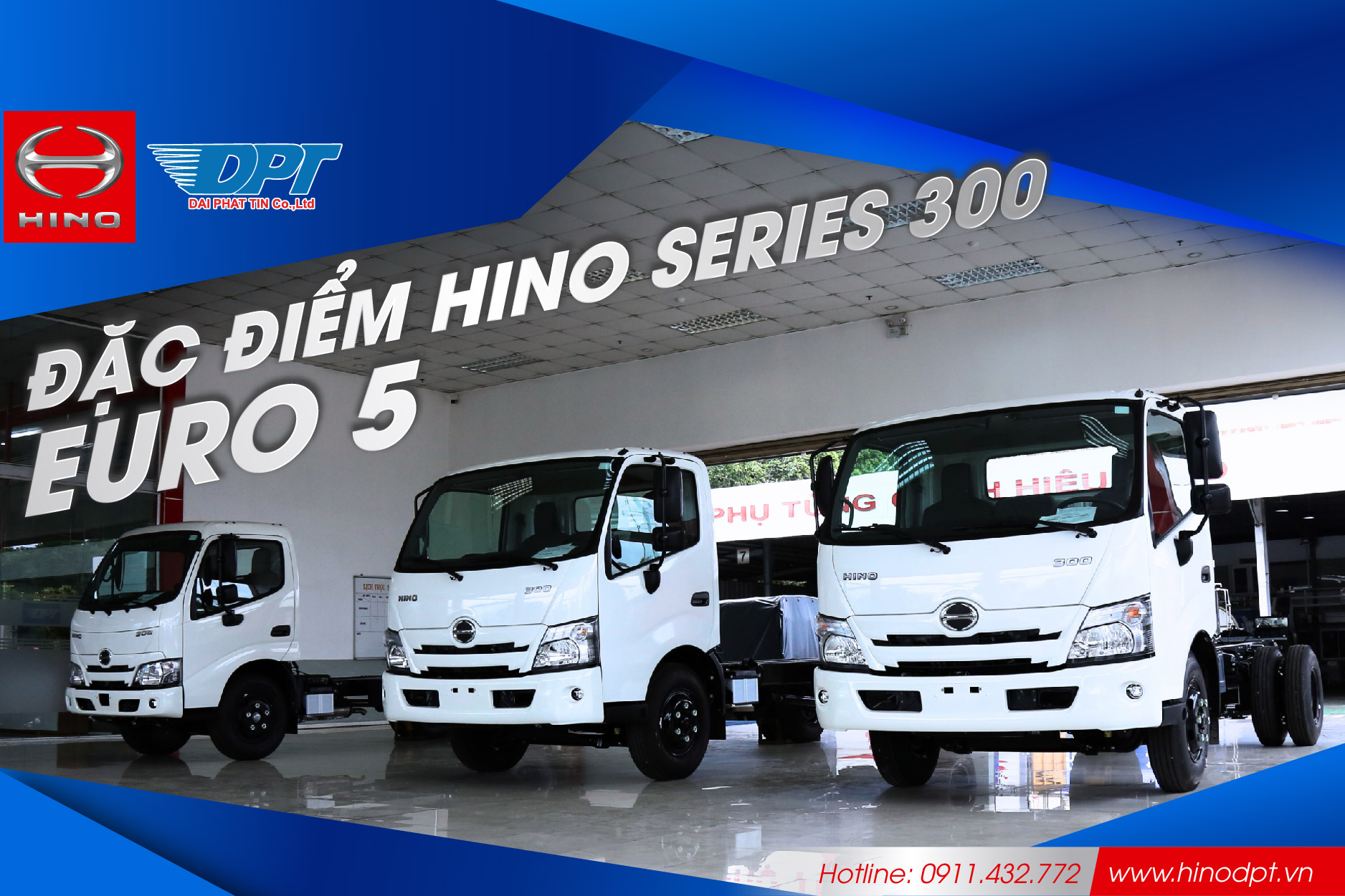 Đặc điểm xe tải Hino Series 300 Euro 5