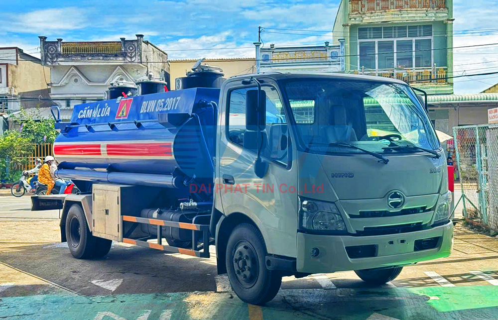 XE BỒN CHỞ XĂNG DẦU HINO XZU730 6 KHỐI